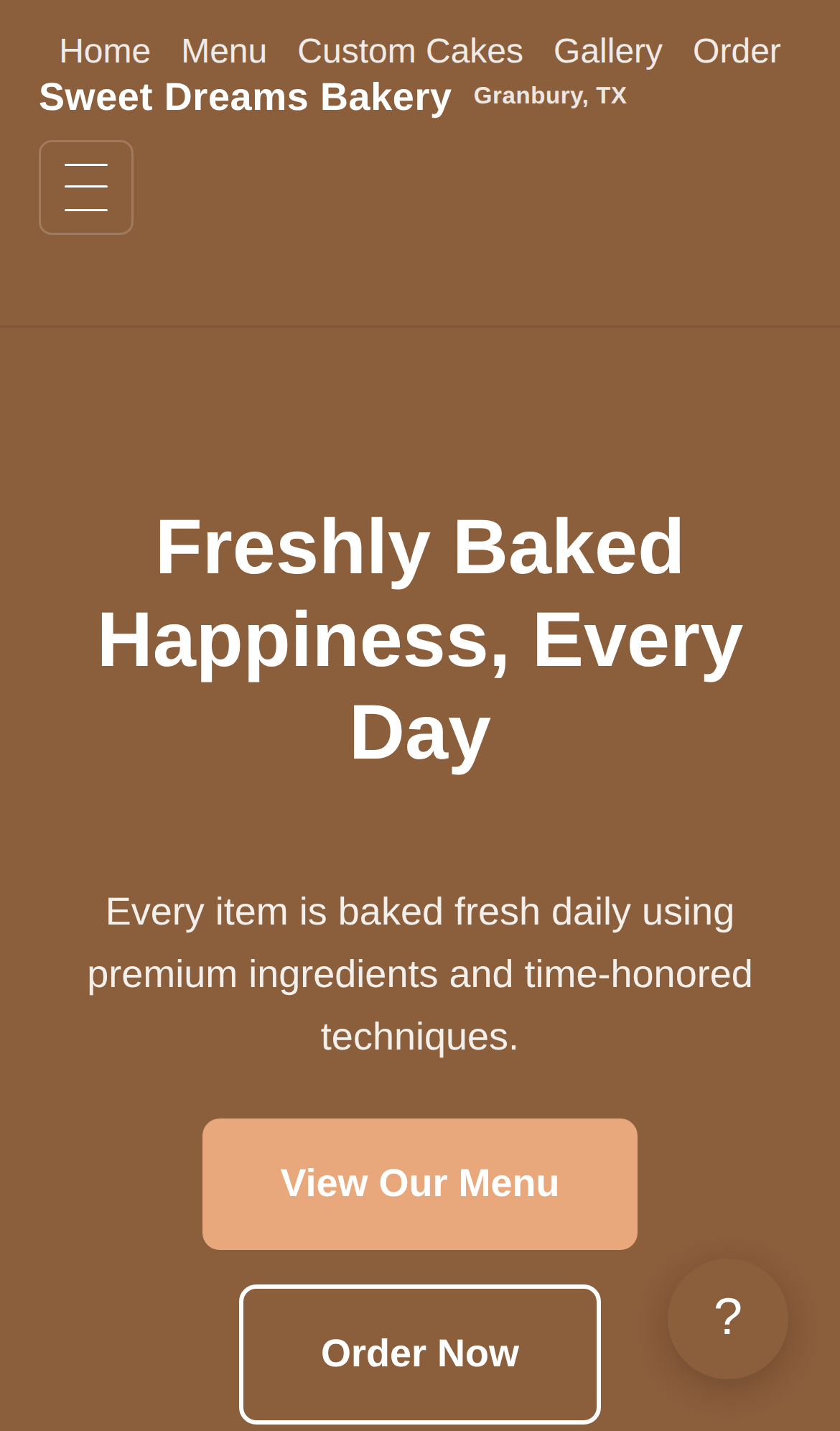 Bakery Demo mobile home