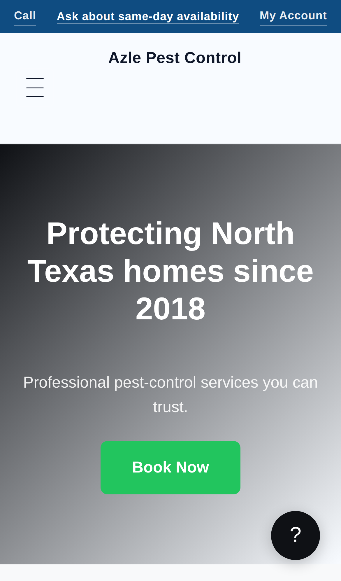 Azle Pest Control mobile home